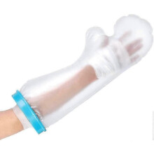 Adult Short Arm Cast Waterproof Cover, Reusable Plaster Bandage Protector, Shower Bath Bandage Cover