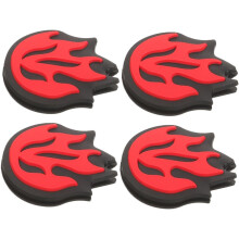 Ammortizzatori di vibrazioni in silicone per racchette da tennis, design a fiamma, accessorio ammortizzante