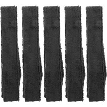 5 fasce antiscivolo nere per racchette da tennis e badminton, nastro assorbente antiscivolo per una presa sicura.