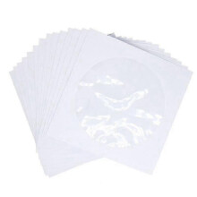 Cd Dvd Sleeves, Dvd Cd Media Paper Envelop Sleeves Holder With Clear Window Flap White, Pack Of 100