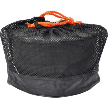 Casserole de randonnée en aluminium avec revêtement antiadhésif et couvercle en filet, petite casserole de voyage pour le camping