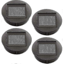 2025 4 Pieces Replacement Solar Lights With Led Bulbs, Solar Top Lights Replacement, Led Solar Panel Lantern Cover
