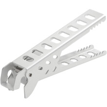 Pince robuste pour ustensiles de cuisine de camping, en alliage d'aluminium, avec bords lisses et conception antirouille.