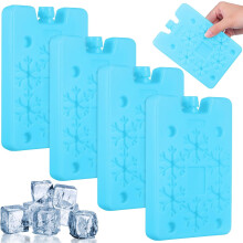 Paquetes de hielo reutilizables para loncheras, ideales para congelar en neveras portátiles (4 unidades).