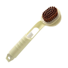 Shoe Brushes with Soft Bristles and Ergonomic Handle Liquid Dispensing Spray Easy Storage with Hanging Hole White