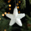 White foam Christmas tree pendant with lanyard, 1 piece 3