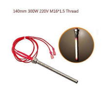 350W 220V Ignition Ignition Hot Rod Wood Pellet Stove 10*140/150/170mm M16*1.5 Thread Fireplace Grill