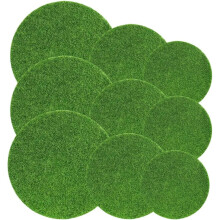 9pcs Simulated Moss Carpet Artificial Lawn Turf for Villa Garden Decor Realistic Moss Turf Pad