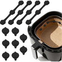Magnets for Airfryer Baking Paper Magnetic Baking Paper Mounting Buckle Magnetic Silicone Buckles for Hot Air Fryers