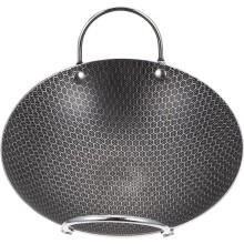 Oală de gătit tip fagure din oțel inoxidabil cu mâner dublu de 9 inch, tigaie portabilă pentru fructe de mare