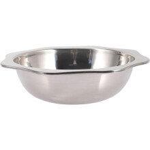 Olla de acero inoxidable gruesa y profunda para cocinar, resistente a roturas y deformaciones.