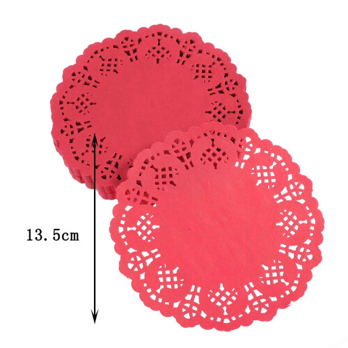 100 napperons en papier dentelle vintage de 5,5 pouces 1