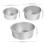3-teilige runde Aluminium-Kuchenformen 4