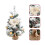 Mini flocked Christmas tree with LED lights and berries 4