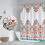 Boheemse douchegordijn van waterdicht polyester, 72x72 inch. 3