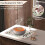 Set van 6 linnen placemats – Roze, witte roos en eucalyptus. 5