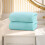 Lot de 2 serviettes de bain en velours 75 x 35 cm 2