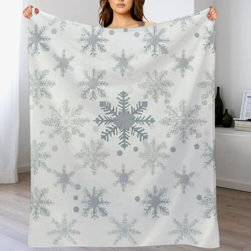 Snefnug Juletæppe Flannel 130x150cm 1