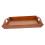 Bandeja de servir de madera marrón con asas, 32 x 25,8 cm. 5