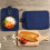 Agarradera de algodón resistente al calor con bolsillo – Azul 4