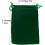 Sacs à cordon en velours vert trèfle 7x9cm (50 pièces) 3