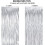 Silver Metallic Streamers Backdrop Foil Fringe 8.2ft x 4