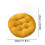 Coussin décoratif rond uni 40 cm 2