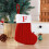 Chaussettes de Noël rouges tricotées avec initiales 3