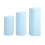 Lichtblauwe cilindervormige sokkelhoezen (3 stuks) 2