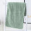 Ensemble de 8 serviettes de bain en coton vert 4