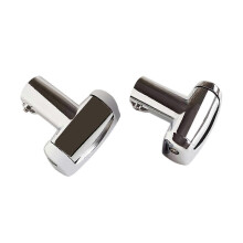 Bathroom Organizers 25mm Curved Shower Rod 360 Swivels Zinc Alloy Rustproof Mounting Systems