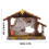 Crèche en résine avec étable – 9 figurines et 3 2