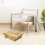 Small Step Stool Wood Support Feet Household Item 1 Set 6