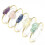 Amethyst quartz wire wrap bracelet for women 3