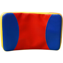 Protector de patadas de boxeo, almohadilla grande curva para taekwondo y kickboxing, objetivo de mano de tres colores.
