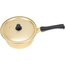 Koreanischer Ramen-Topf, Kochtopf, goldener Aluminium-Topf, dickwandig