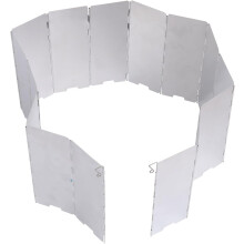 Parbrisa de churrasco ao ar livre 15pcs liga de alumínio dobrável para pára-brisa Pin Lock