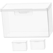 3-teilige Aufbewahrungsbox für Spielkarten aus Kunststoff