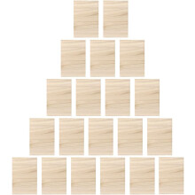 Juego de 20 tablas de madera para romper taekwondo, 0,3 cm x 0,6 cm de grosor.