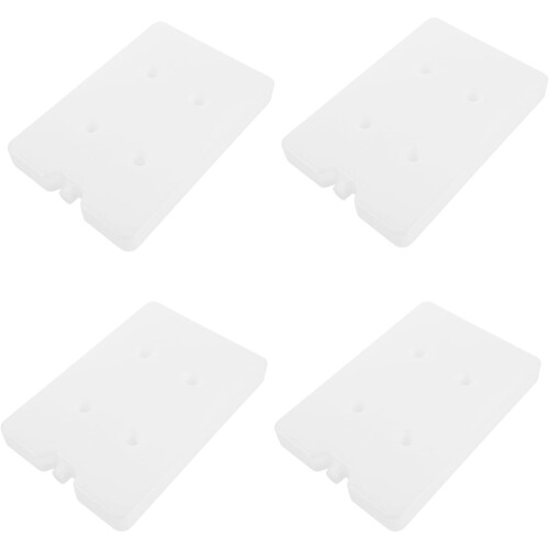 4 blocs de glace réutilisables de 600 ml avec poudre de cristaux de glace