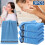 Cotton Washcloths Blue 13" x 29" 3-Pack 2