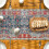 Boho tafelloper oranje blauw 13x72 inch 5