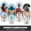 (Blue) Silicone Swim Cap,comfortable Bathing Cap Ideal For Curly Short Medium 4