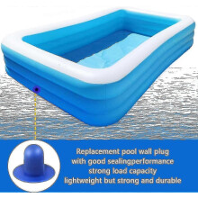 4 Pieces Pool Plug Stopper, Replacement Pool Wall Plugs Swimming Pool Filter Pump Strainer Hole Plug Stopper Compatible With Intex And Bestway (blue X