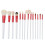 20 Stk. Make-up Pinsel Set Pink 18