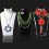 Limei necklace display bust white 3D 8.2 inch 4