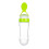 Mamadeira de silicone para bebê com colher – Verde 1