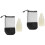2Sets Stabiele Witte Roller-Skating Kegels Pe Trainingsmarker Cone 3
