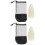 2Sets Stabiele Witte Roller-Skating Kegels Pe Trainingsmarker Cone 4