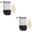 2Sets Stabiele Witte Roller-Skating Kegels Pe Trainingsmarker Cone 5